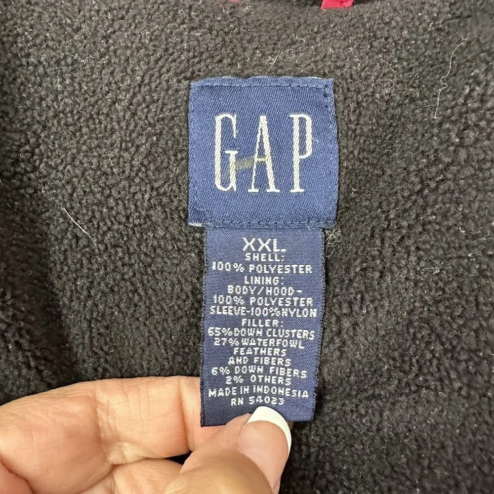 GAP Kid's Girl's Goose Down Blend Puffer Jacket Hood Size XXL Barbie Pink Vtg